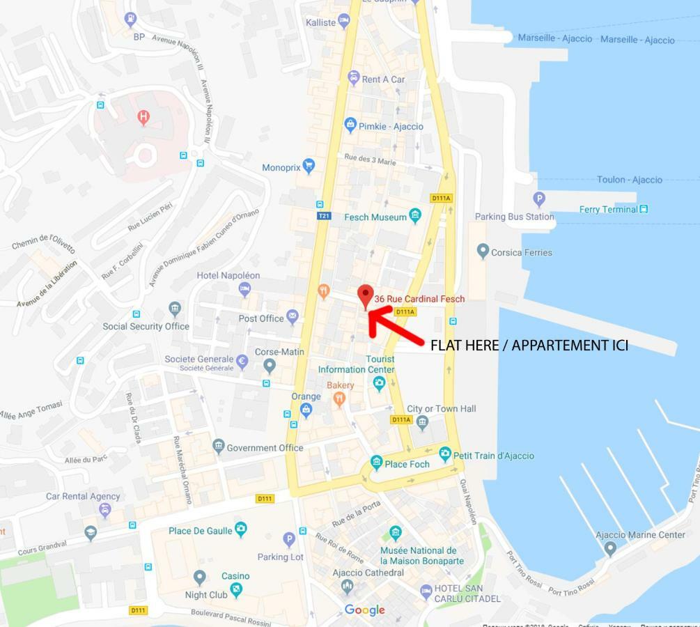 **** Very Central Ajaccio 36 Rue Fesch, Cosy Flat In City Center Pedestrian Street, Up To 4 People **** 外观 照片